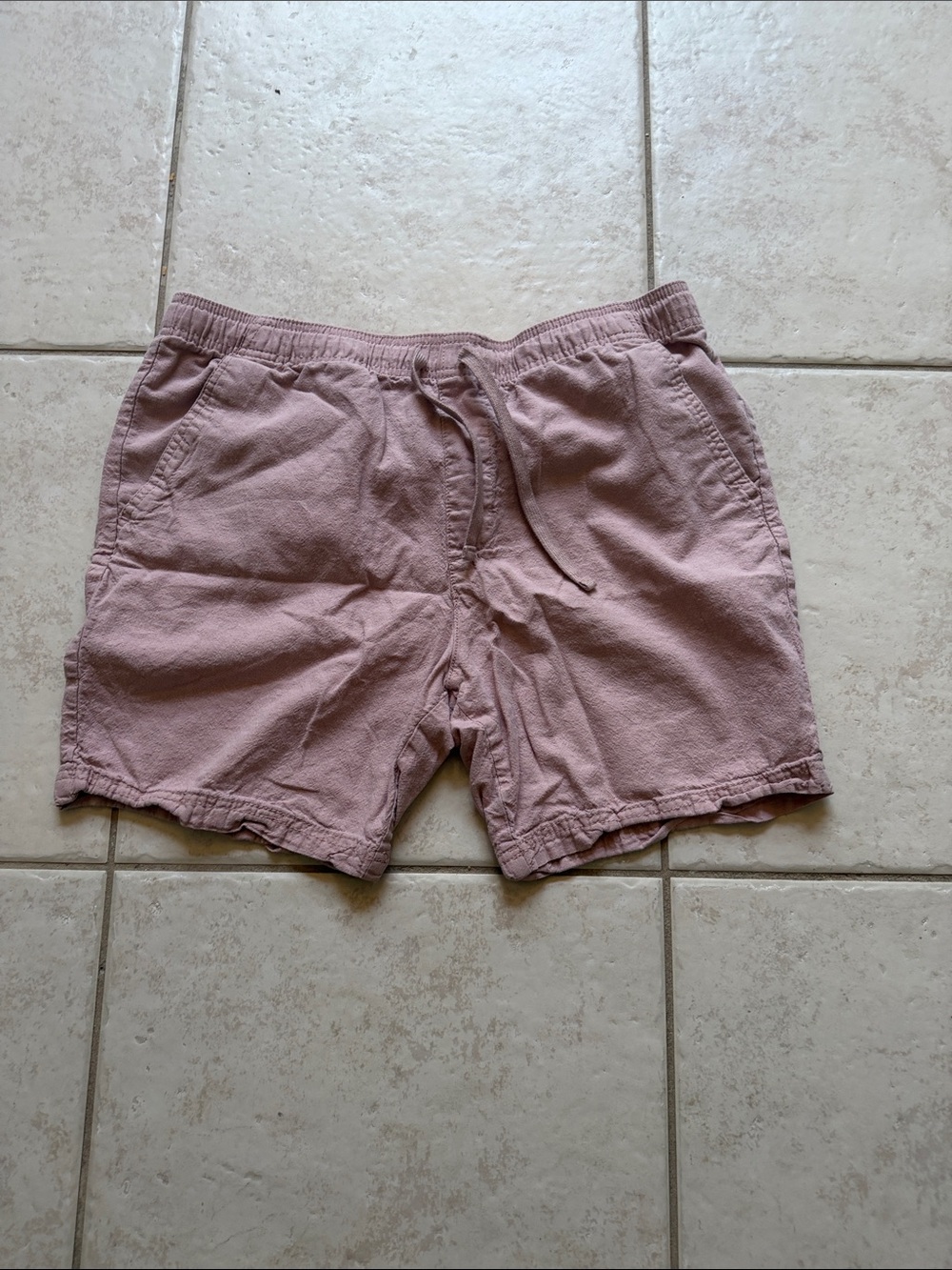 Target Men's Light Mauve Drawstring Flat Front Shorts